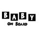 Baby On Board Square Blocks