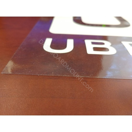 6.5" x 5" Removable UBER decal / static Cling