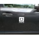 6.5" x 5" Removable UBER decal / static Cling